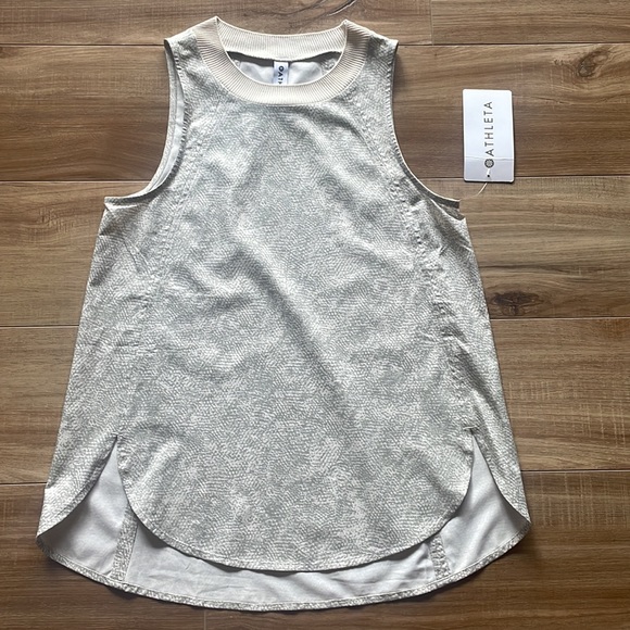 NWT Athleta Zephyr Print Tank T VPGR - Picture 4 of 10